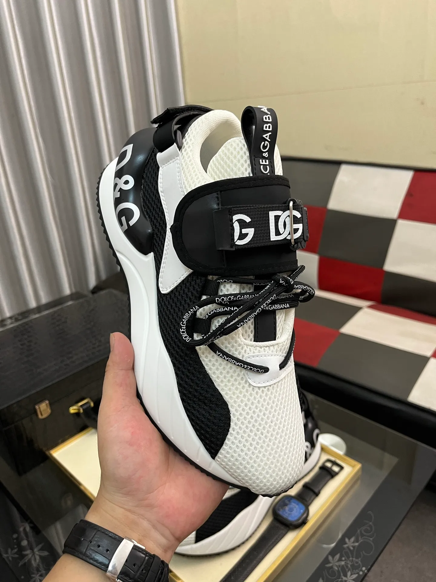 Men's shoes 💰540⌚️⌚️【DG～】Couple casual shoes 2025z cabinet simultaneous sale 🔶Size: 35-46#️⃣The upper is made of multi-material splicing ➕Mesh lining, comfortable and breathable, sole: original comfortable and wear-resistant outsole, ⚠️The real thing📱Photographed🎬The real thing is better📢📢📢
